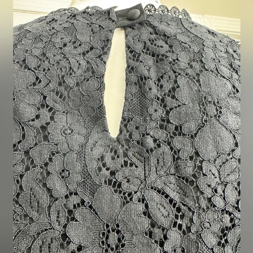 Cabi Black Lace Detail Top Size XS - Picture 7 of 10